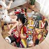 Anime One Piece Round Area Rug Carpet Rug For Living Room Bedroom Sofa Playroom Decor Nonslip Floor Mat