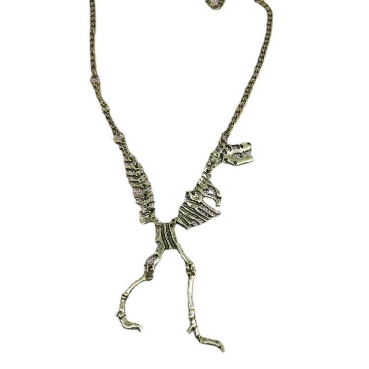 Dinosaur Skeleton Necklace: Bold European & American Style