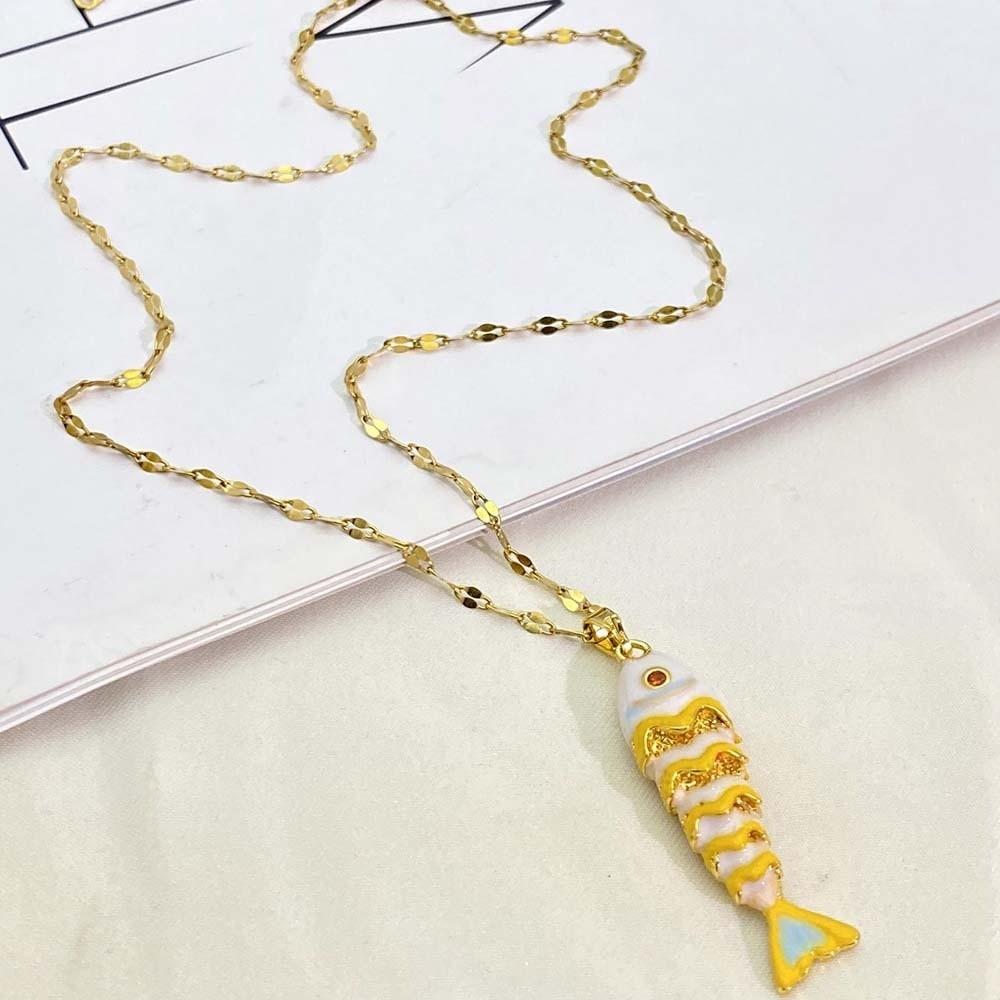 3D Brass Colorful Small Koi Jewelry Accessories Drip Oil Fish Movable Mini Metal Fish Earrings