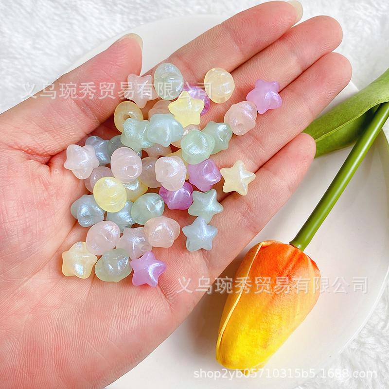 Hot Star Mermaid Heart Acrylic Beads for DIY Jewelry and Accessories
