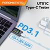 UT01C Type-C Tester DC Voltmeter Ammeter TYPE-C Fast Charge Protocol Detector Trigger Capacity Measurement Ripple Test 4-30V 12A