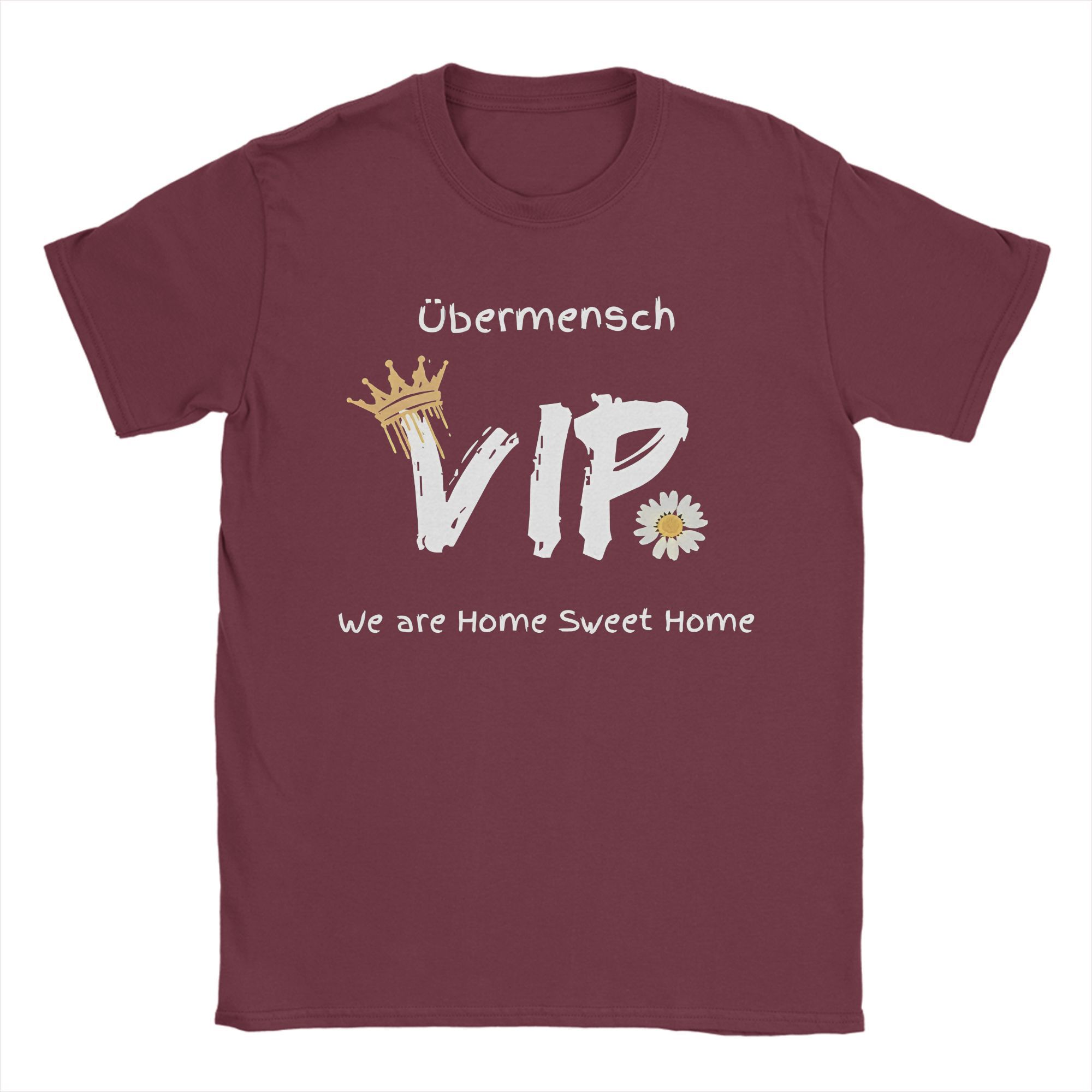 Ubermensch Gdragon VIP Хлопковые Футболки 100% Хип-Хоп Футболка для Мужчин Летняя Потрясающая Повседневная Одежда с Коротким Рукавом S коричневый