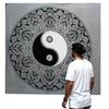 Yin Yang Bedspread and Wall Hanging, Double Cotton