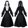 2026 Pasen Non Cosplay Kostuum Lange Mouw Kant Effen Jurk Set