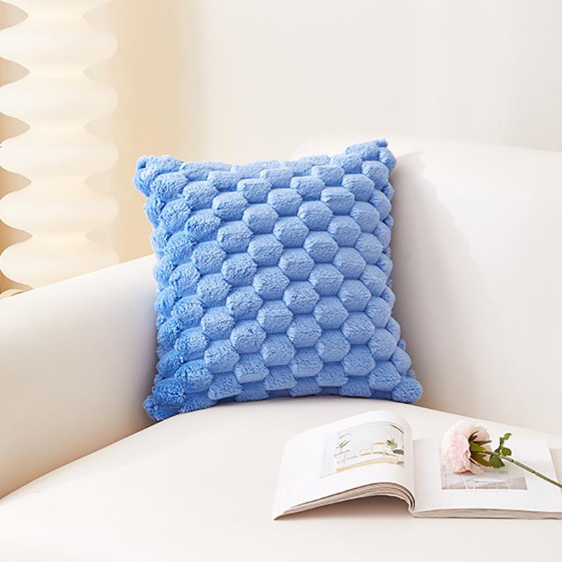 Solid Velvet Snowflake Pillow Cover - Sofa, Office, Bedside Cushion