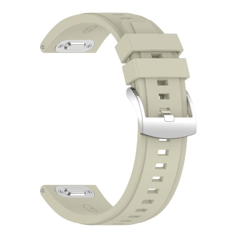 Adjustable Soft Silicone Watch Straps 22mm Press Button Closure Waterproof Lightweight Watch Band for Watch GT6 серый