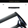 Cat Eye Color Blocking Anti Blue Light Glasses Retro Polygon Large Frame Fashion Glasses Women Plain Spectacles For Daily Outfit