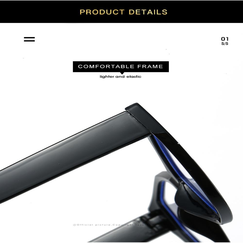 Cat Eye Color Blocking Anti Blue Light Glasses Retro Polygon Large Frame Fashion Glasses Women Plain Spectacles For Daily Outfit