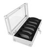 Cutie de Afișare Ceasuri cu 6 Compartimente Interior din Flanelă Carcasă din Aluminiu pentru Depozitare Ceasuri cu Capac Transparent pentru