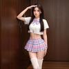 Female Sexy Campus JK Uniform College Seduction Pure Lust Pleated Skirt Sexy Lingerie