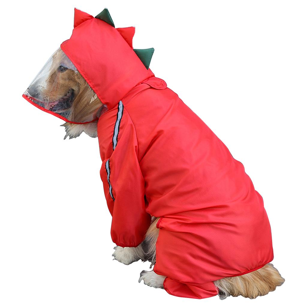 Lightweight Waterproof for Jacket Small to X-Large Dogs and Puppies Ponchos Hood Rain Gear For Pet Dog with Hood 8 Sizes