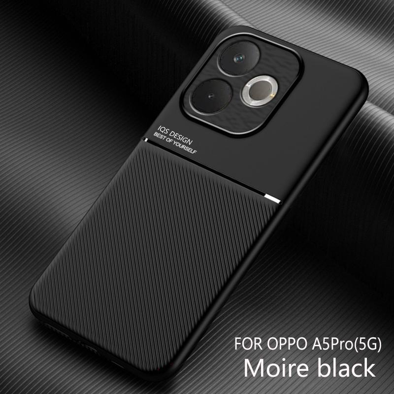 For OPPO A5 Pro Textured Magnetic Four-corner Full Coverage Shockproof and Drop-resistant Phone Case