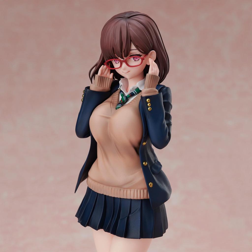Daiki Illustration PVC ABS Fertigfigur Kases "Megane JK-san" Maßstabslos & vorbemalt