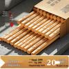 Natural Wood Anti-Slip Chopsticks, 20 Pairs