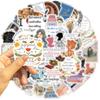 50 Photos of British Novelist Jane Austen Sticker Bag Ipad Water Cup Notebook Ins Creative Stickers