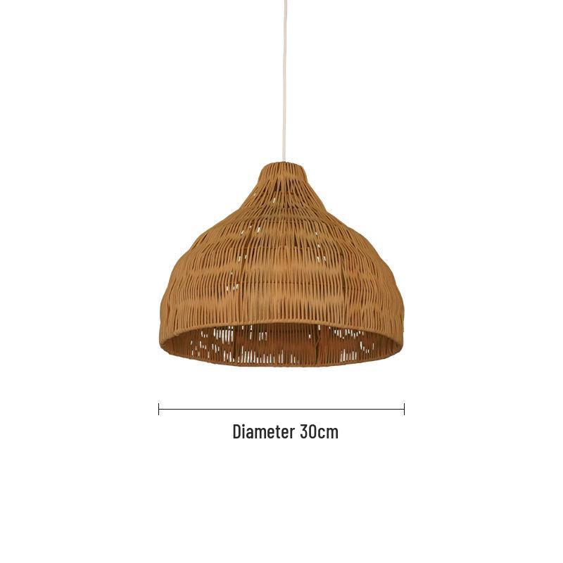 Wabi-Sabi Bamboo Rattan Pendant Lamp: Zen-Inspired Teahouse Lighting