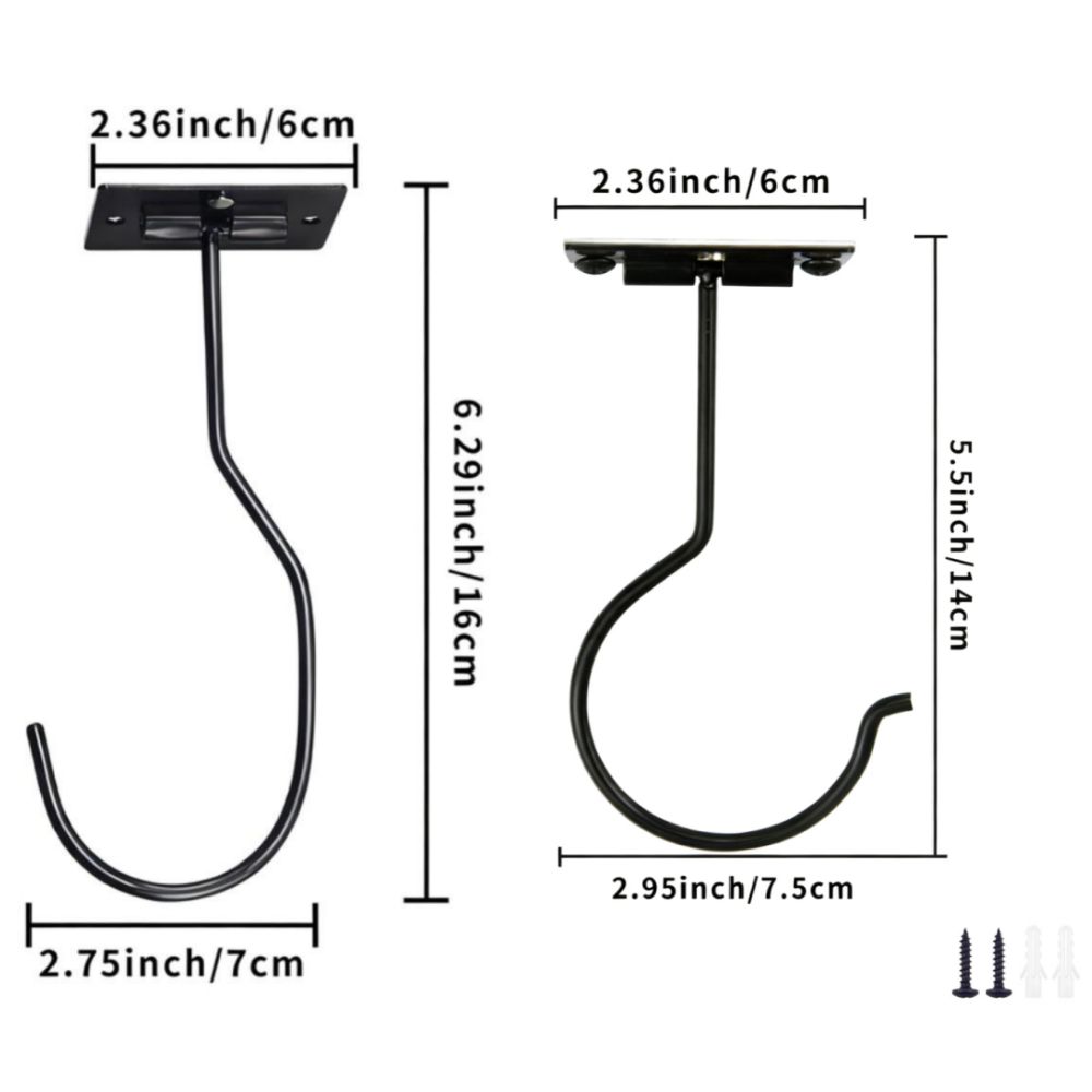 New Metal Banana Hooks Foldable Black Silver Under Cabinet Holder Self-Adhesive Space Saving Grape Hanging Holder Kitchen Use