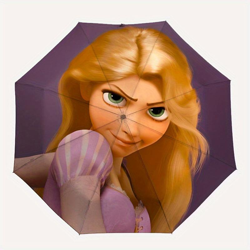 

1pc Disney Princess 8-Rib Automatic Folding Umbrella, Portable & Foldable, All-Season Portable Umbrella for Women & Men yy250731179