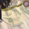 Stylish Breathable Cotton Women's Underwear Comfortable Mid Waist Triangle Panties In Various Colors For Young Girls