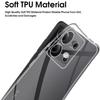 Coque et Verres Trempés - E.F.CONNECTION - Pour Xiaomi Redmi Note 13 5G - Protection Antichoc - Silicone - Transparent
