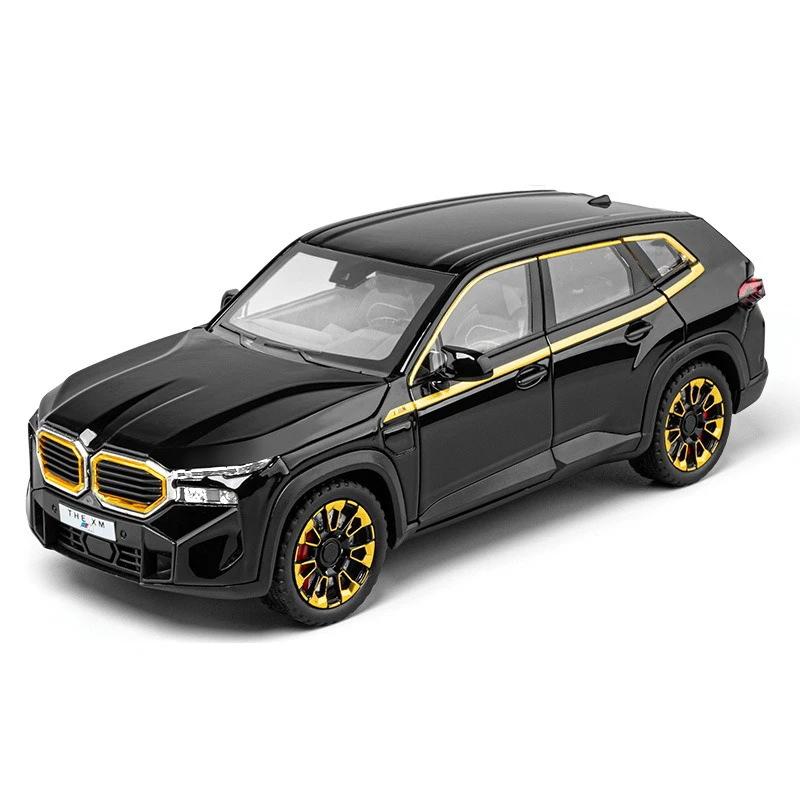 Simulation 1:24 THE-XM Alloy Car Model, Door-opening Car Model Ornaments, With Sound and Lights for Boys Toy Car Birthday Gift