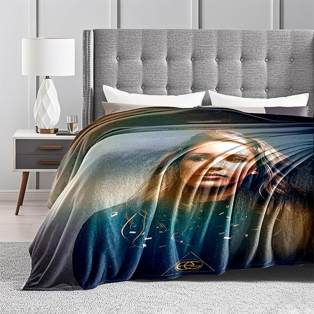 Artistic Portrait Blanket for all seasons blanket lunch break throw gift