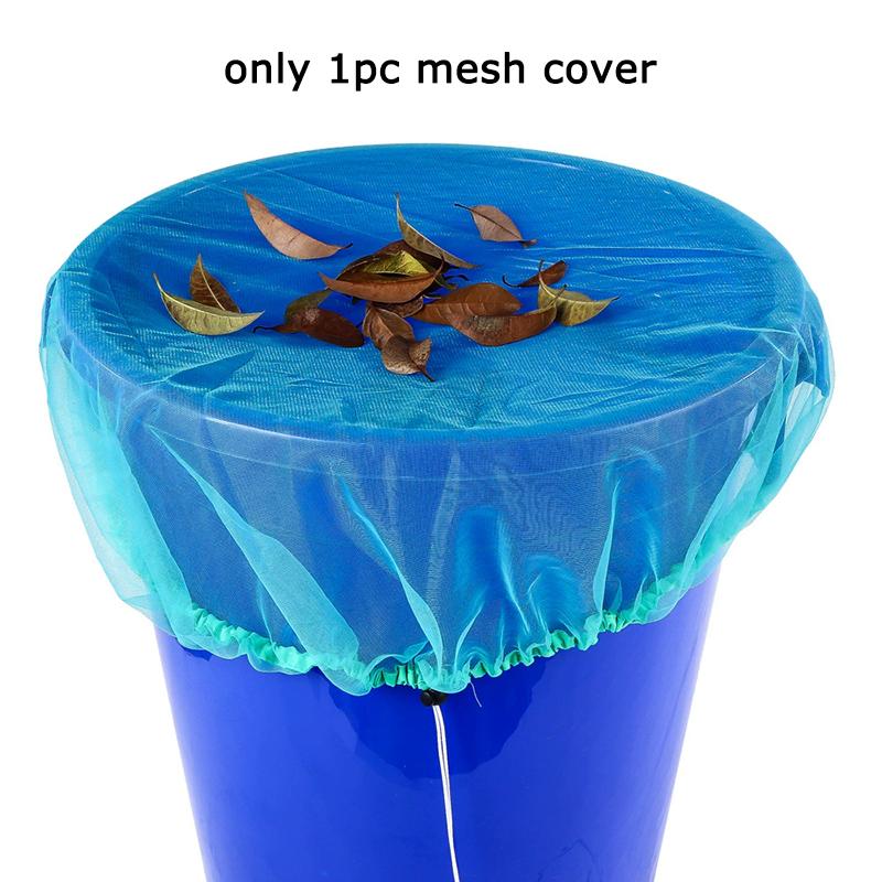 

WTEMPO Adjustable Drawstring Mesh Rain Barrel Covers Outdoor Garden Water Tank Protection Net Covers Garden Collection Bucket Net Covers 2pcs зелёный