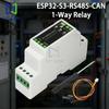 ESP32-S3-RS485-CAN 1-way WiFi Bluetooth Relay Industrial Control Board Isolated RS485/CAN Industrial Expansion Module or Sensor