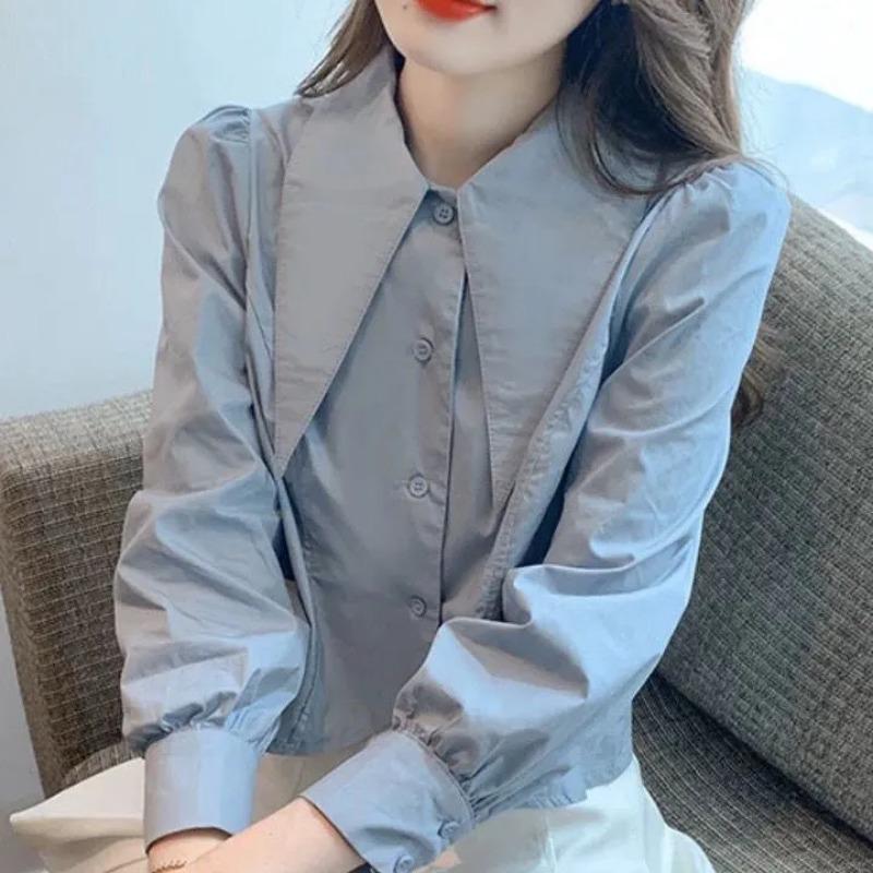 Autumn New Fashionable and Chic Pointed Collar Short Top Women's Design Niche Fashionable Western Long Sleeve Cardigan