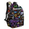 Mochila Minecraft Grande Capacidade Design Simples Multicolor 40 x 30 x 17 cm Crianças Adolescentes Mochila Escolar