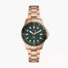 Ladies' Green Quartz Two-Tone Stainless Steel Wristwatch ES5371