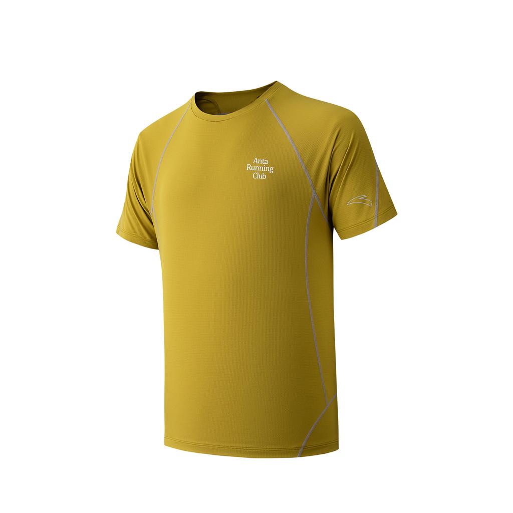 Anta Short Sleeve Knitted T-Shirt Summer Tee Men tops Durian-Green 952625103-4