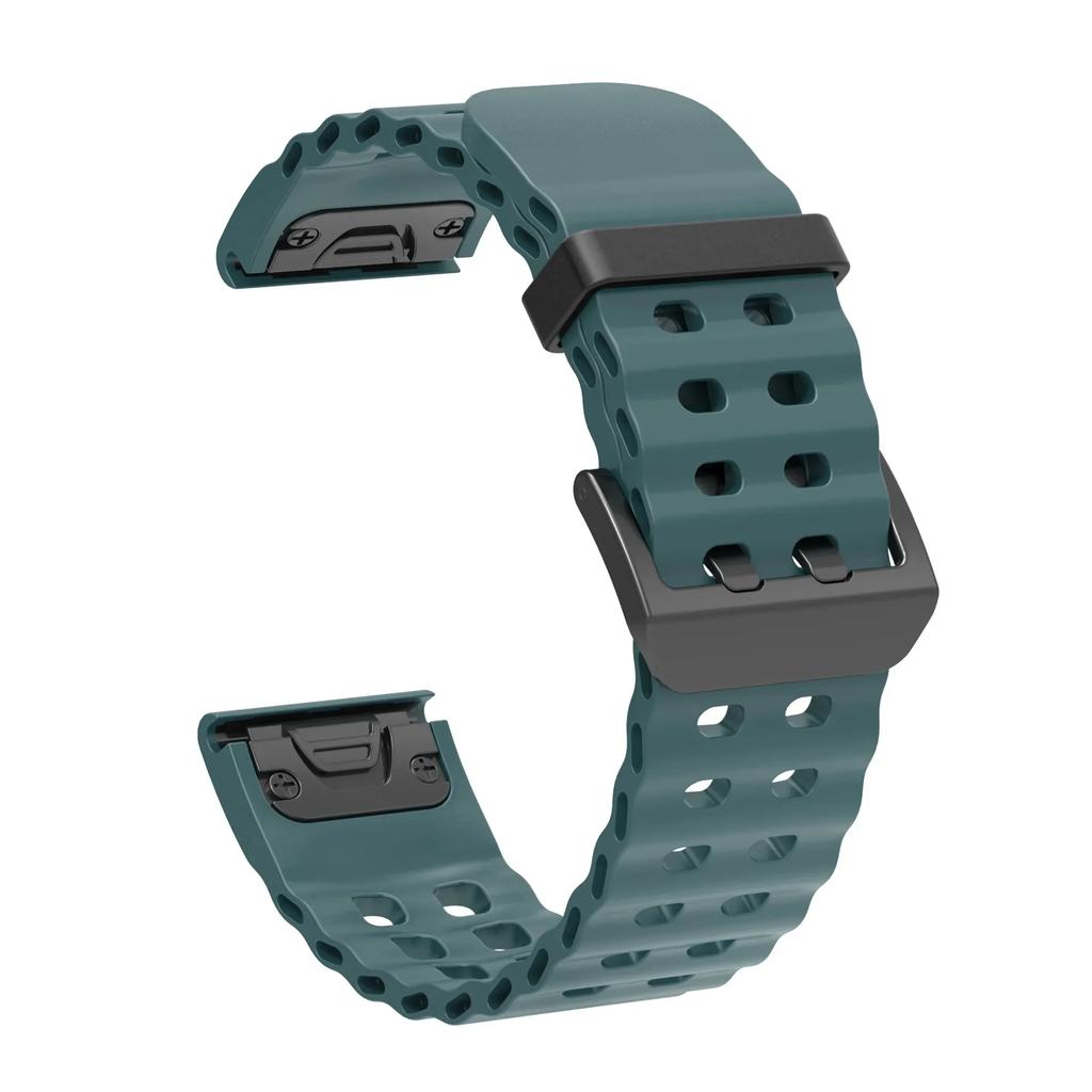 22 26MM Silicone WatchBand For Garmin Fenix 8 51MM 47mm 8E Enduro3 2 7X 7 6X 6 Pro 5X 5 Strap WristStrap Quick Release Bracelet