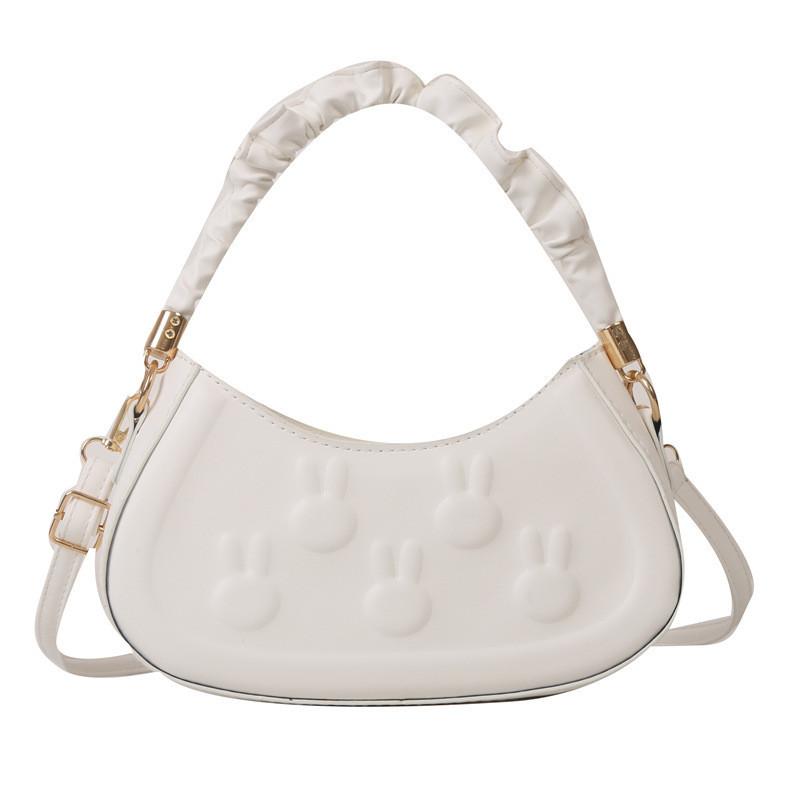 Wholesale Popular Fashion Cute Rabbit Embossed Handheld Square Bag Women s Bags Spring New All-match Single Shoulder Diagonal Bag белый
