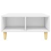 Coffee Table White 60 X 60 X 30 Cm Engineered Wood