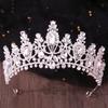 DIEZI 10 Colors Luxury Girls Water Drop Crystal Tiara For Women Wedding Party Elegant Bridal Rhinestone Crown Hair Accessories