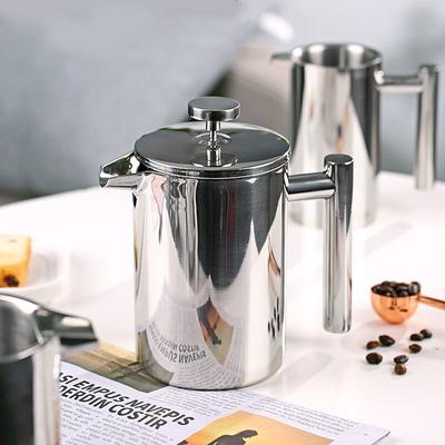 350/800/1000ml Coffee Maker French Press Stainless Steel Espresso Coffee Machine High Quality Handmade Hand Coffee Tea Maker