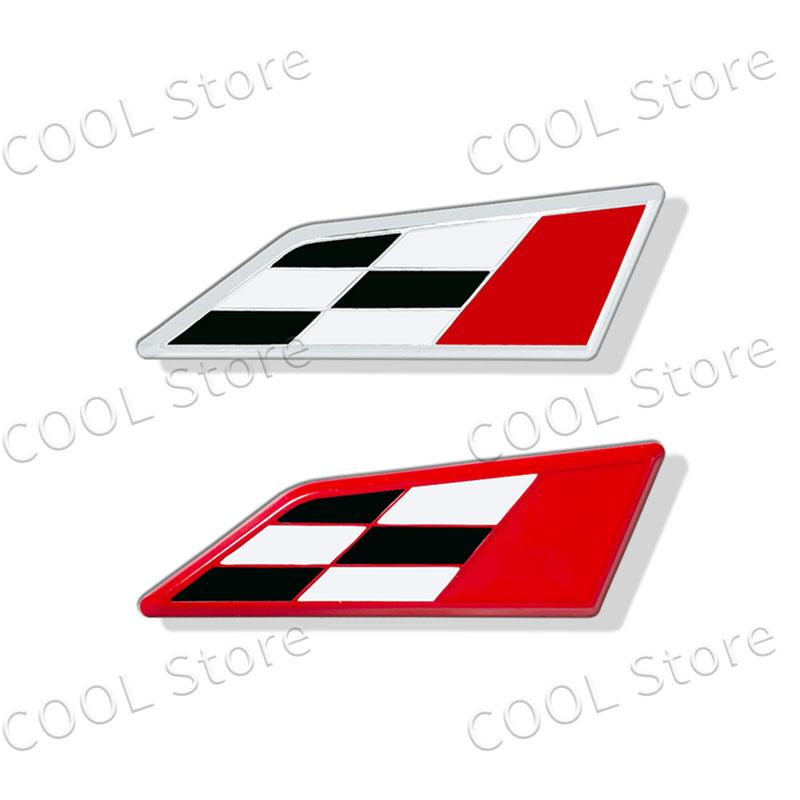 3D Chrome Metal Car Styling Race Flag Emblem Body Trunk Fender Badge Sticker For Seat Leon 300 Cupra Ateca Arona Ibiza Altea