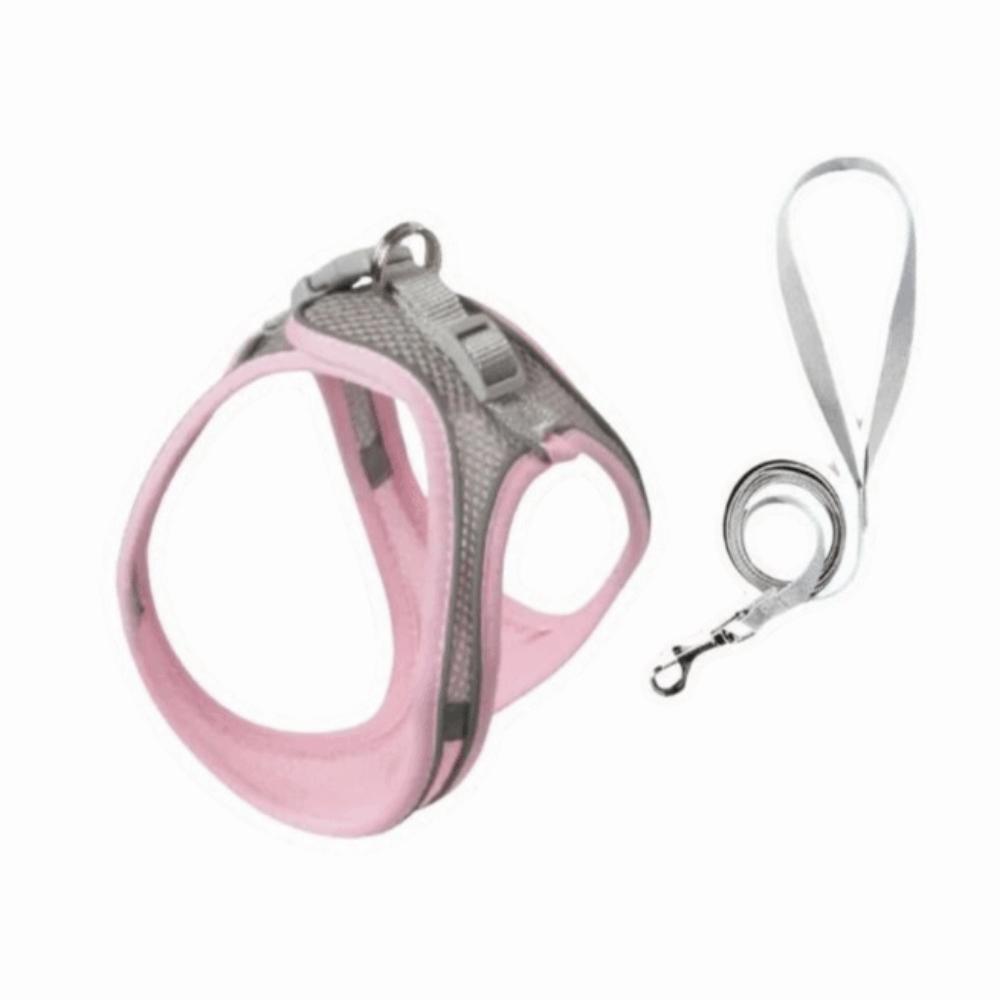 Anti-Breakage Pet Harnesses and Leashes Set Breathable Reflective Vest-Style Harness Adjustable Soft Mesh Dog Vest Chest Strap