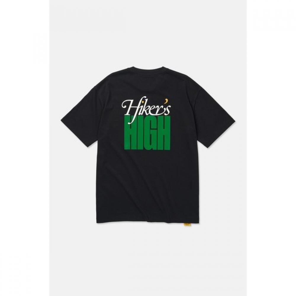 Kolon SporT Unisex Graphic ShorT Sleeve T shirT Paper Press jwTcm25841blk