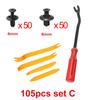 Car Fastener Clips Set Fender Rivet Clips Kit 6mm/8mm Auto Body Bumper Door Trim Panel Push Retainer Plastic Pin Rivet Repair