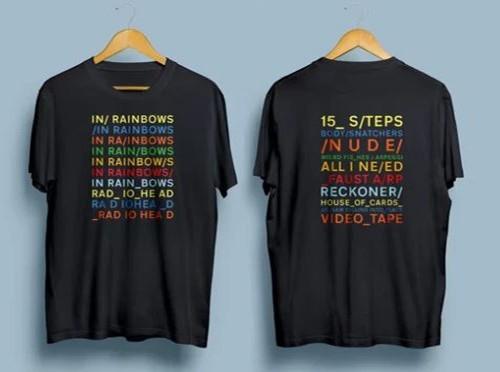 

My In Rainbows TShirt Concept Radiohead Inspired Tee Unisex Unisex T-Shirt XL