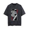 2026 Black Clover Washed Vintage Tshirt Street Hiphop Anime Casual Cotton Summer Short Sleeve