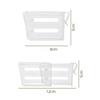 4Pcs Adjustable Refrigerator Divider Board Storage Separator Clip Organizer Extendable Fridge Partition Shelf Separator for Home Kitchen