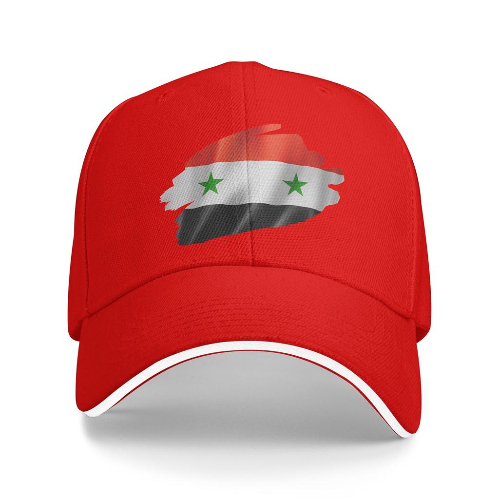 Syrian Flag Brush Style Baseball Cap Female Male Custom Logo Trucker Hat Summer Fashion Outdoor Sports Sun Snapback Cap