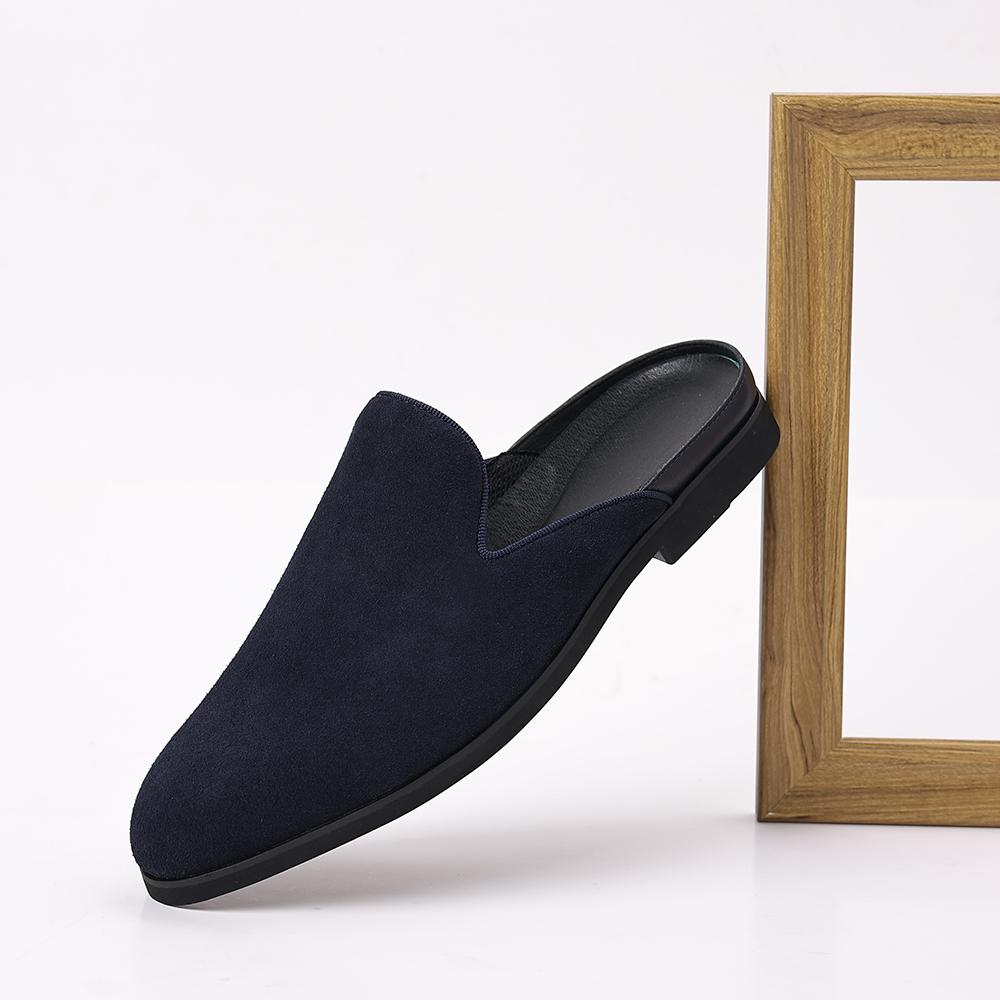 Fashion New Arrival Men's Muller Shoes Business Driving Flats Stylish Style Male Casual Shoes Outdoor Lazy Loafers Leather Slip On Flats