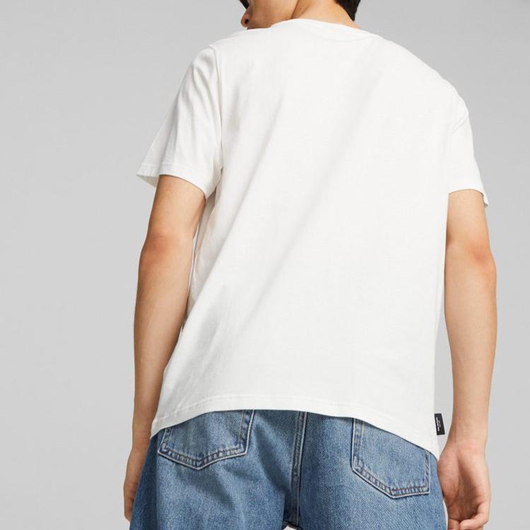 New PUMA GRAPHICS T Shirts Men's White 622553-02
