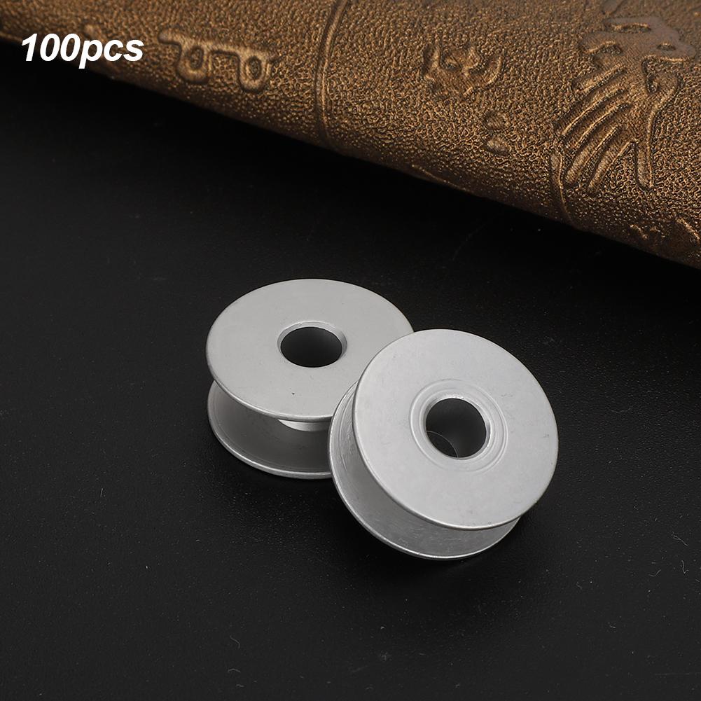 100Pcs Metal Bobbins for Flat Embroidery Car Sewing Machine Replacement Accessories40264A Flat