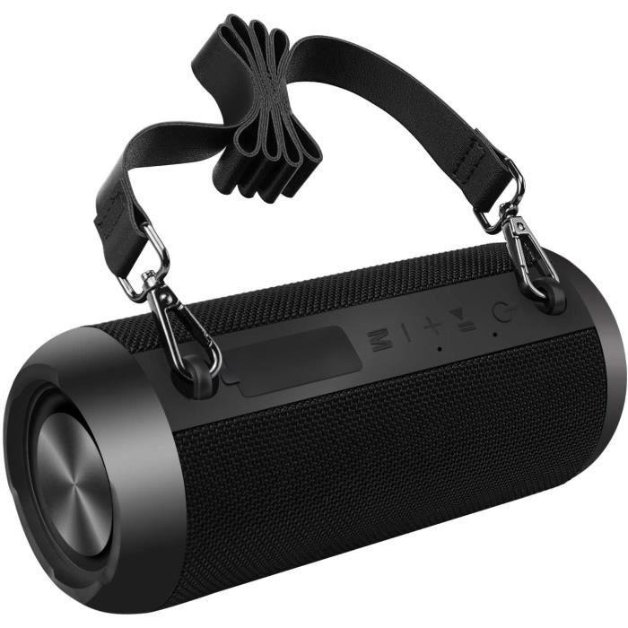Enceinte Bluetooth Portable 30W Haut Parleur Bluetooth 5.0 Pilote Double avec Fonction HD Stéréo