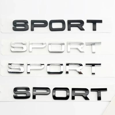 3D ABS SPORT Letters Emblem Rear Trunk Badge Sticker for Rover Discovery Evoque L494 L320 Car Styling Accessories